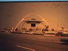 Original Slide 1966 Los Angeles LAX Airport Tower Theme Building Space Age Look picture