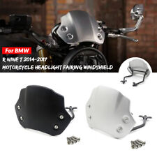For BMW R NINE T 14-22 Motorcycle Black Headlight Fairing Windshield Deflector picture