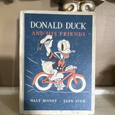 Donald Duck and His Friends  1939 DC Heath Jean Ayer Vintage Children’s Book picture