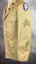 1930s U.S. Army Philippine Scouts Department Sgt Khaki Service Coat Prewar WW2  picture