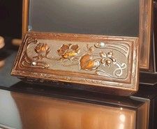 Antique Art Nouveau Glove /Dresser Box 11.5