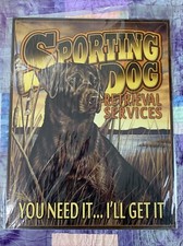 Sporting Dog Retrieval Services 12.5x16 Black Labrador Made in USA Wall Decor picture
