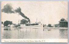 K32/ Sodus Bay New York Postcard c1910 Steamer 