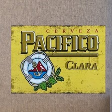 Pacifico Cerveza- 12”x8” Metal beerSign for Bar/Man Cave/Garage/Game Room/Office picture