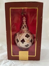 Vintage Lenox Florentine & Pearl Porcelain Ornament Discontinued NOS picture