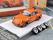 1:64 Diecast Alloy Model 964 RWB Orange Widebody Custom Collectible picture