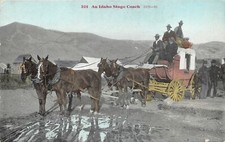 J16/ Idaho Postcard c1910 Stage Coach 4-Horse Team Passengers  194 picture
