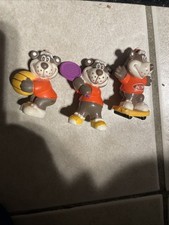 3-Vintage A&W Root Beer Bear Players 2 Inch PVC Figure picture