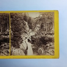 Blair Athol Scotland Stereoview C1870 Real Photo Middle Bruar Falls picture