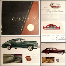 Original 1940 Print 1941 Cadillac & Cadillac Fleetwood Sales Catalog Vintage picture