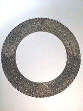 Antique Orthodox Icon Brass Halo Nimbus Riza Oklad Large Church 17