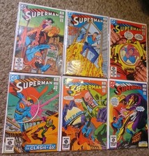 Superman Six 1983 DC Comics 382 383 384 385 386 387 VF picture