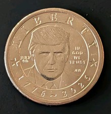 2026 Donald Trump $1 July 4th Privy Mark 250th Anniversary Coin In Hand picture