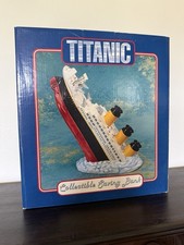 Vintage 1998 Enesco Titanic Collection Sinking Ship Porcelain Coin Bank-Rare NIB picture