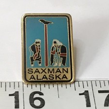 Saxman Alaska Totem Lapel Hat Jacket Pin (T14) picture