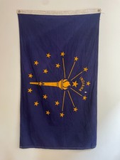 Vintage Valley Forge INDIANA State Flag 3x5'  Spring City PA Made in USA picture