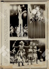 1973 A stage performance of dancers and musicians from Senegal picture