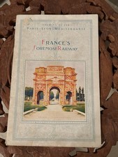Travel Ephemera Railway France 1925 PLM Train Brochure Photos Maps Sites Antique picture