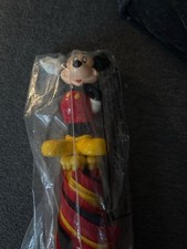 Vintage Disney “Mickey’s Stuff For Kids” 3D Figure Handle Folding  Umbrella picture