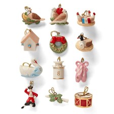Lenox China TWELVE DAYS OF CHRISTMAS Mini Ornaments - N/O picture