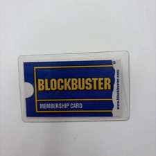 Vintage Authentic Blockbuster Video Membership Card Retro Nostalgia Collectible picture