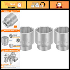 HARFINGTON 3pcs 12 Points Socket 3/4