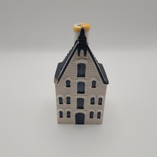 KLM Bols Delft Blue House 70 Miniature Dutch Canal House Ceramic 2009 Empty picture