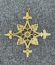 Metropolitan Museum of Art MMA 2009 Ornament Gold Tone Brass Star picture
