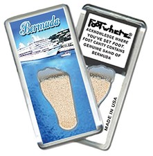 Bermuda FootWhere Fridge Magnet (BRM204 Boy Toy) Authentic Souvenir Made in USA picture
