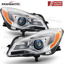 Fit For 2014-2017 Buick Regal Halogen Headlights Headlamps With Bulbs Left+Right picture