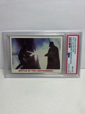 1980 Star Wars Luke Skywalker Darth Vader Battle of the Lightsabers PSA 8 picture
