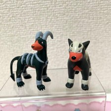 Pokemon TOMY Moncolle Houndour Houndoom Figure Pair Collectible 15+ picture