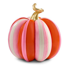 Mackenzie-Childs Glam 'o' ween Fairytale Stripe Pumpkin picture