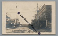 RPPC Main Street JENNINGS LA Louisiana Vintage Real Photo Postcard picture