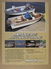 1986 MirroCraft Outfitter Northport Angler Fishing Boats vintage print Ad picture