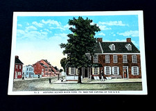 1915-30 Historic Scenes Postcard - York Pennsylvania Main Street in 1700's   r2 picture