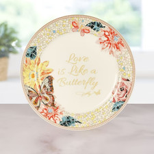 Dolly Parton Jeweled Mosaic 12in Love Is Like A Butterfly Serving Platter Plate picture