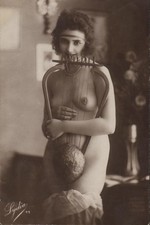 Vintage 1910's French Postcard - RISQUE Nude Woman by Studio Lydia-Paris picture