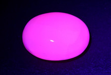 Pink Mangano Calcite Puffy Palmstone Fluorescent UV Reactive # S11 picture