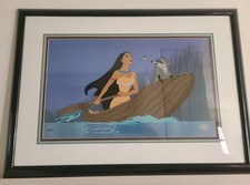 Disney Pocahontas Just Around the Riverbend Animation Cel 336/500 COA 1995 picture