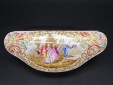 19TH C. CHOISY-LE-ROY FRENCH LARGE DRESSER / VANITY BOX W/ COURTING SCENE picture