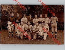 1910 Pittsfield High School Baseball Team Merrimack County New Hampshire NH RPPC picture