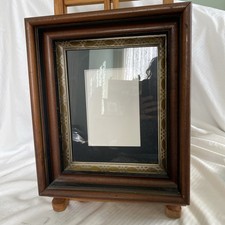 Beautiful Wooden Antique Victorian Shadow Box Frame 11.5 x 13.25 for 8 x 10 picture