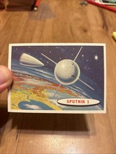 1957 TOPPS SPACE CARDS #1 SPUTNIK I  Excellent picture