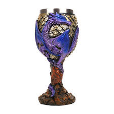 Stainless Steel Medieval Dragons Wine Goblets Chalice Daily Drinking Party Decor picture