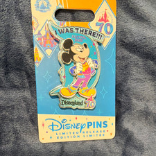 Disney Disneyland 70th Anniversary Mickey Mouse Glitter Limited Release Pin 2025 picture