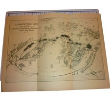 Vintage 1953 Mount Vernon Virginia Brochure Map George Washington Estate MVLA picture