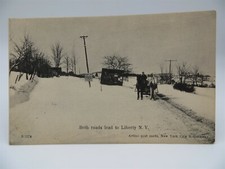 Vintage 1907 Postcard - Both Roads To Liberty, Sullivan County, New York, Unused picture