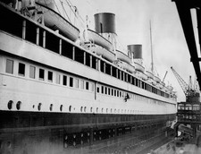 The British Liner Olympic Port Southampton January 30Th 1935 Old Photo picture