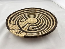 Vintage Tohono O’odham Style Coiled Basket 9” Cameron Trading Post Arizona picture